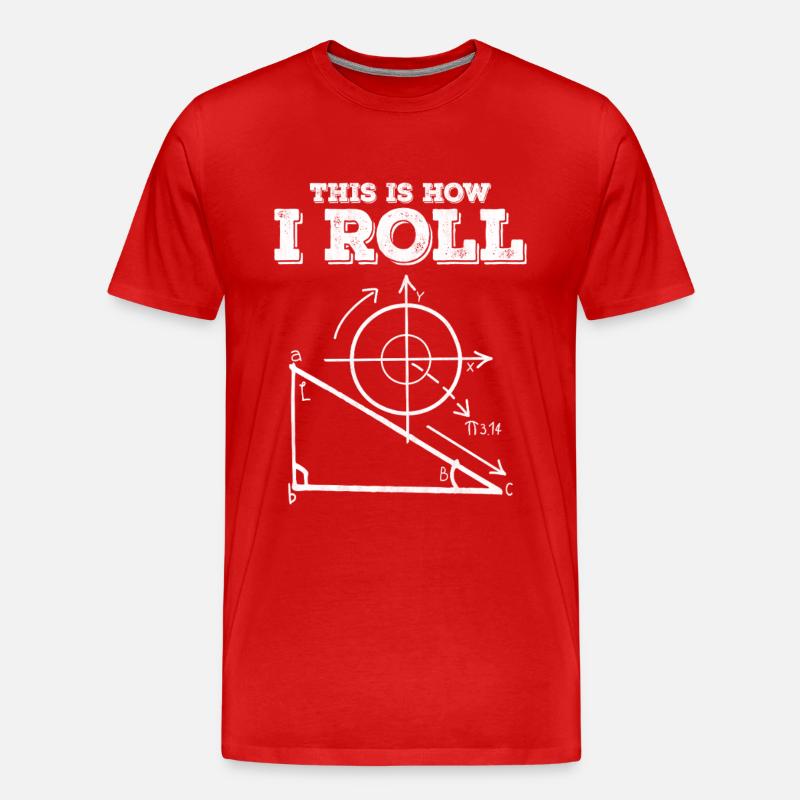 So mache ich ein Mathediagramm - Männer Premium Bio T-Shirt - Rot