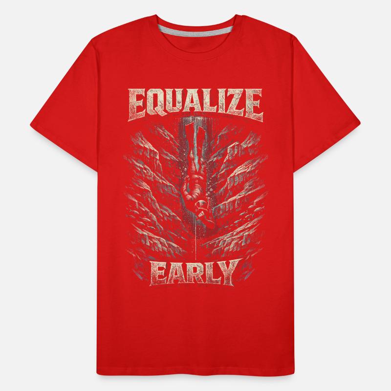 Apnée libre Égalisation précoce T-shirt bio Premium Homme