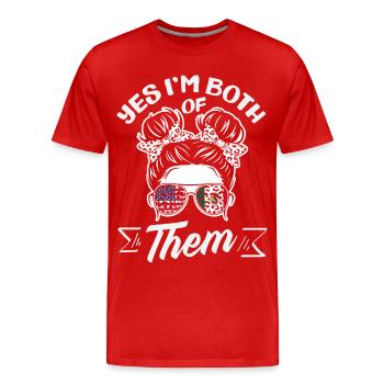 Mexico Pride & Home Mexican Mexico Flag - Men's Premium Organic T-Shirt - red - Front - Damien (186cm)