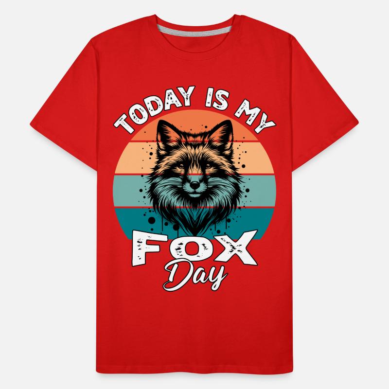 Red Fox Fox Fox Men's Premium Organic T-Shirt