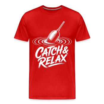 Catch & Relax - Männer Premium Bio T-Shirt - Rot - Vorne - Damien (186cm)