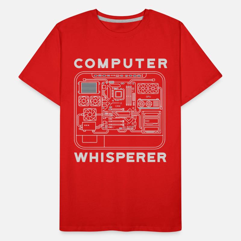 Computer Flüsterer Motherboard Hardware PC Männer Premium Bio T-Shirt