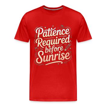 Homeroom Teacher Patience Required Grade Teacher - Männer Premium Bio T-Shirt - Rot - Vorne - Damien (186cm)