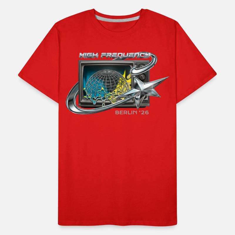 High Frequency Berlin 26 Retro Tech Men's Premium Organic T-Shirt
