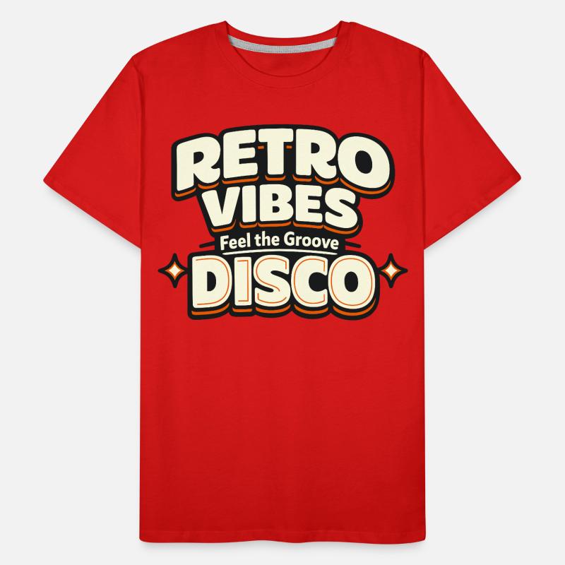 Atmosphae rétro disco : la déclaration de groove T-shirt bio Premium Homme
