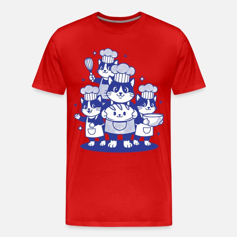 Sauerteigbrot Backbäcker Starter Lokale Ära - Männer Premium Bio T-Shirt - Rot