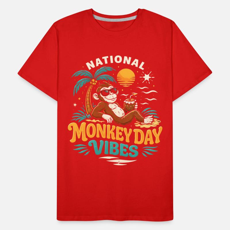 Monkey Day Monkey Day Men's Premium Organic T-Shirt
