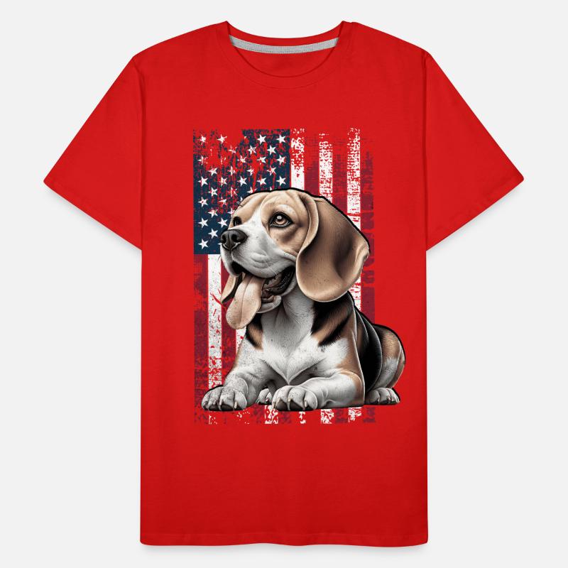 Beagle US Beagle T-shirt bio Premium Homme