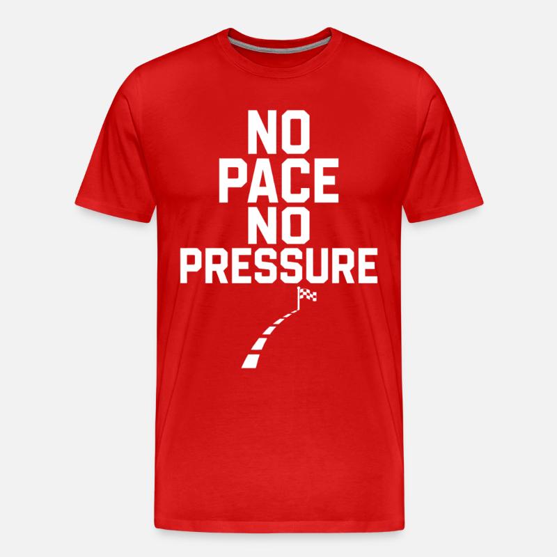 Pas de rythme, pas de pression - T-shirt bio Premium Homme - rouge