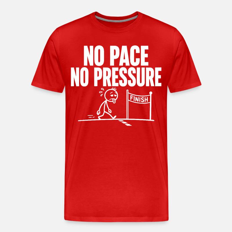 Pas de rythme, pas de pression - T-shirt bio Premium Homme - rouge