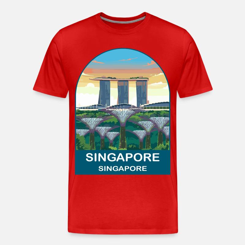 CTY02059 - Männer Premium Bio T-Shirt - Rot