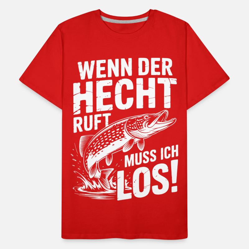 Der Hecht ruft! Männer Premium Bio T-Shirt
