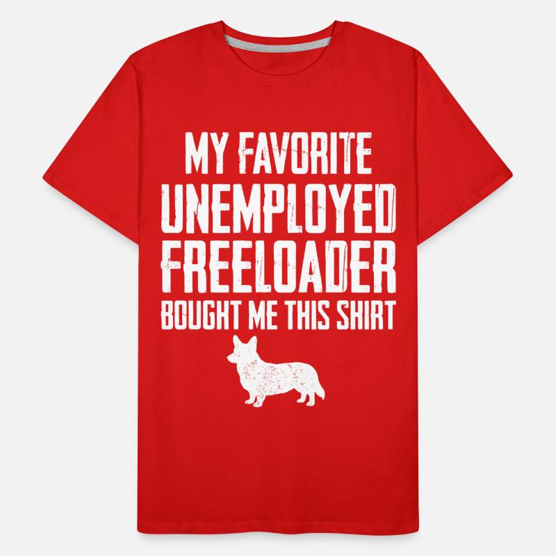 Corgi Drôle de Profiteur T-shirt bio Premium Homme