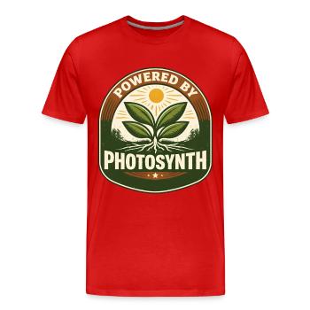 Écologie écologiste propulsée par Photosynth - T-shirt bio Premium Homme - rouge - Devant - Damien (186cm)