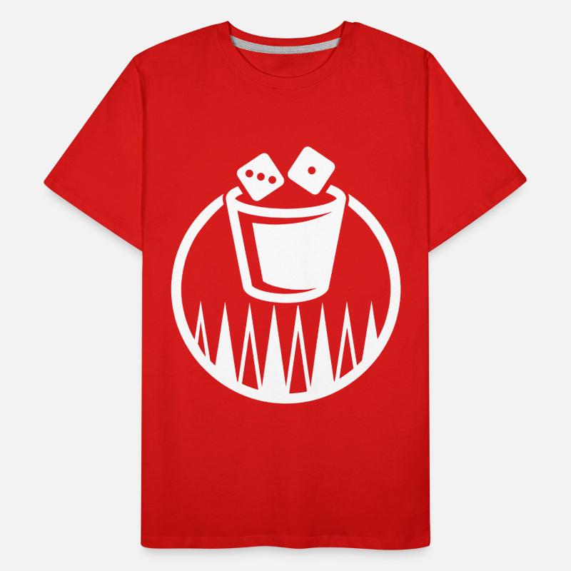 Backgammon | Jeu de société | Don T-shirt bio Premium Homme