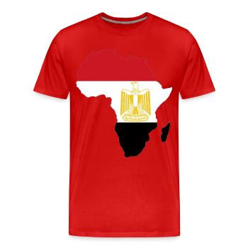 Ägypten_Flagge_Afrika - Männer Premium Bio T-Shirt - Rot - Vorne - Damien (186cm)