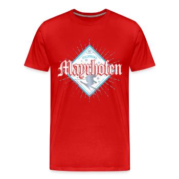Mayrhofen im Zillertal Tirol Österreich Souvenir - Männer Premium Bio T-Shirt - Rot - Vorne - Damien (186cm)