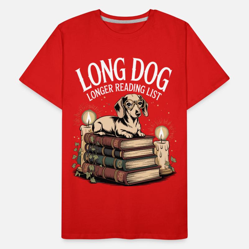 Read Dachshund Men's Premium Organic T-Shirt