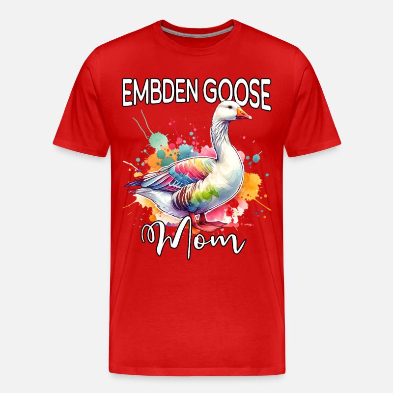 Emdengans Mama - Männer Premium Bio T-Shirt - Rot