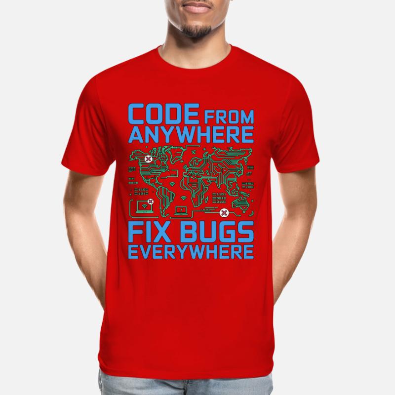 Remote Developer Code From Anywhere Remote Tech Männer Premium Bio T-Shirt