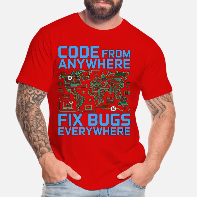 Remote Developer Code From Anywhere Remote Tech Männer Premium Bio T-Shirt