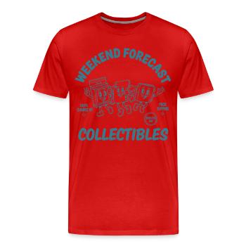 Wochenend-Prognose-Sammlerpaket Ripping Trading - Männer Premium Bio T-Shirt - Rot - Vorne - Damien (186cm)