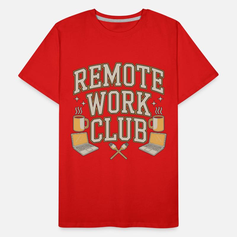 Remote Work Club Web Developer Remote Developer Männer Premium Bio T-Shirt