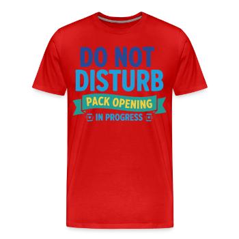 Ne pas interrompre l’ouverture de paquets en cours de trading - T-shirt bio Premium Homme - rouge - Devant - Damien (186cm)