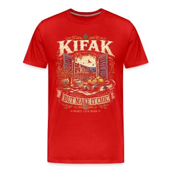 Libanon Libanese Kifak But Make It Chic - Männer Premium Bio T-Shirt - Rot - Vorne - Damien (186cm)