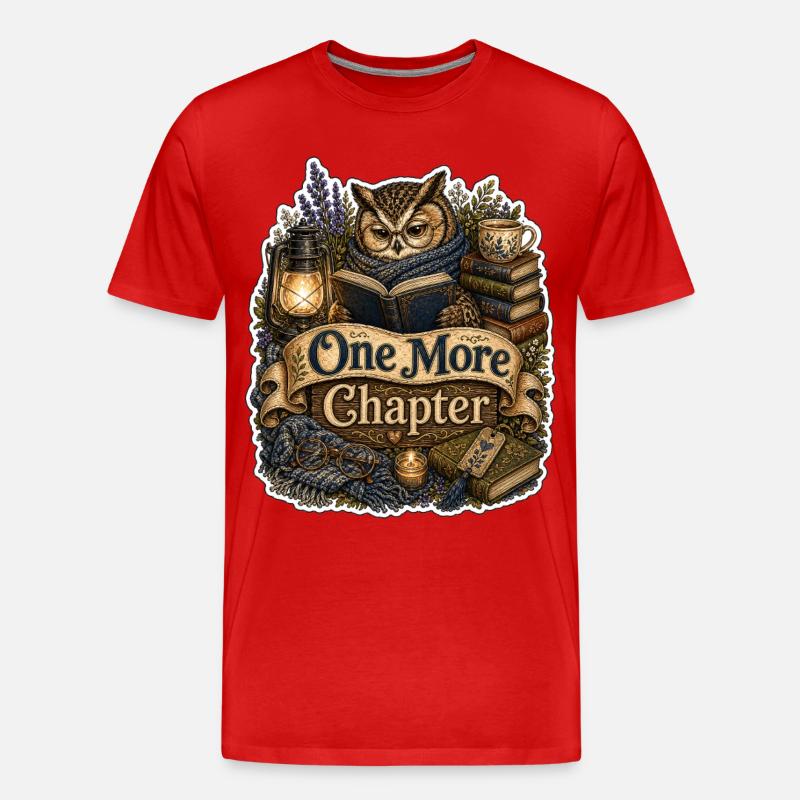 One More Chapter - Männer Premium Bio T-Shirt - Rot