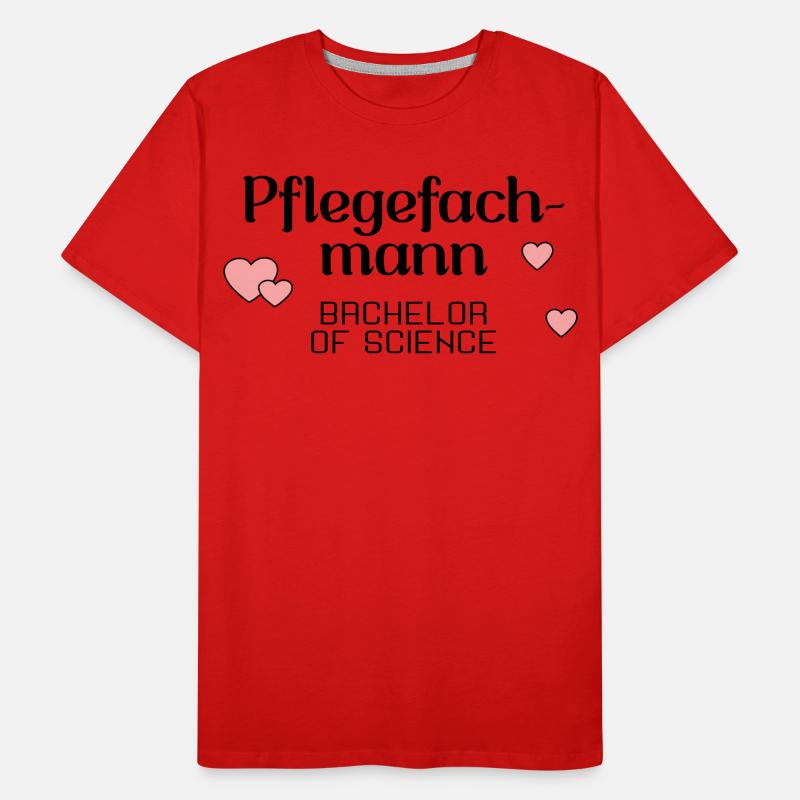 Pflegefachmann Studium Abschluss Männer Premium Bio T-Shirt