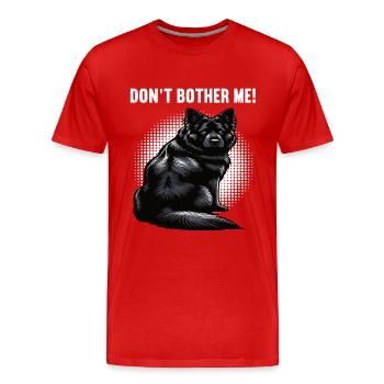 Ne me dérange pas, berger noir Berger - T-shirt bio Premium Homme - rouge - Devant - Damien (186cm)