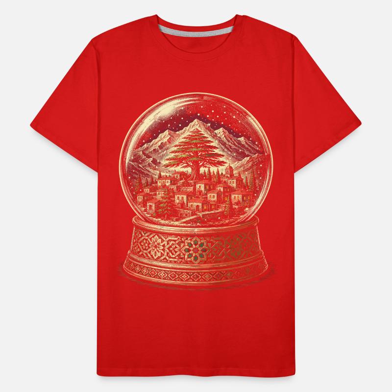 Libanon Libanese Männer Premium Bio T-Shirt