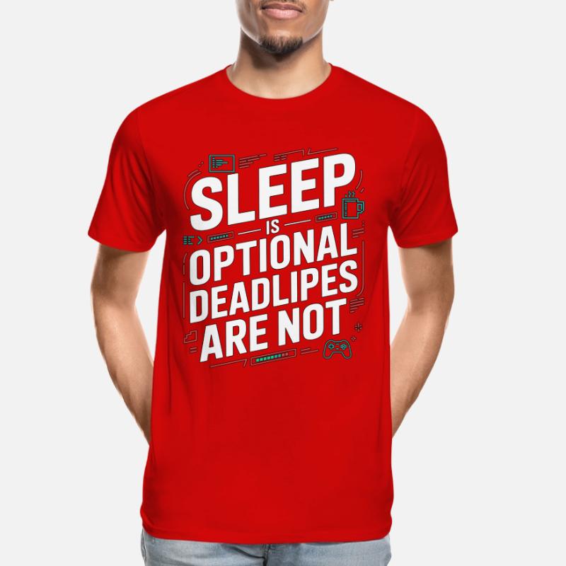 Game Developer Sleep Is Optional Game Programmer Männer Premium Bio T-Shirt