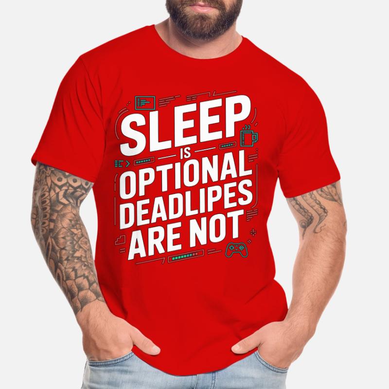 Game Developer Sleep Is Optional Game Programmer Männer Premium Bio T-Shirt
