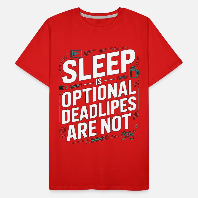 Game Developer Sleep Is Optional Game Programmer Männer Premium Bio T-Shirt