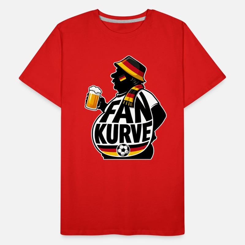 Fankurve Bierfreude Design Männer Premium Bio T-Shirt