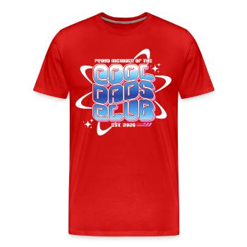 Cool Dads Club - Papa Vatertag Geschenk - Männer Premium Bio T-Shirt - Rot - Vorne - Damien (186cm)