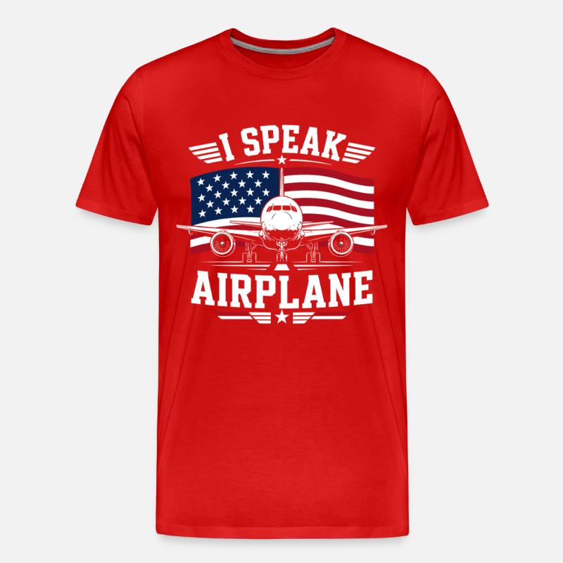 Flugzeug Wartung Techniker Luftfahrt - Männer Premium Bio T-Shirt - Rot