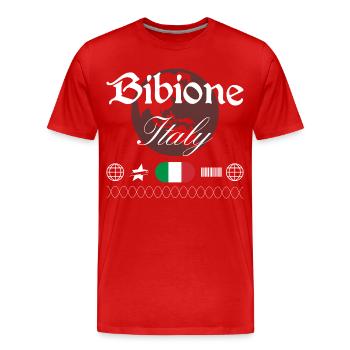 Bibione Italie Streetwear Souvenir de voyage - T-shirt bio Premium Homme - rouge - Devant - Damien (186cm)