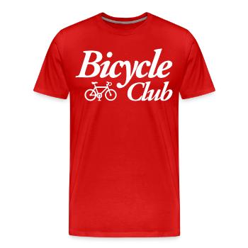 Club de vélo - T-shirt bio Premium Homme - rouge - Devant - Damien (186cm)