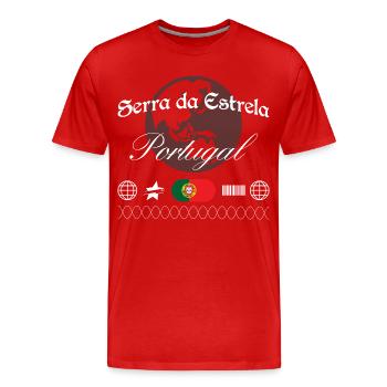 Serra da Estrela Portugal Streetwear Reise - Männer Premium Bio T-Shirt - Rot - Vorne - Damien (186cm)