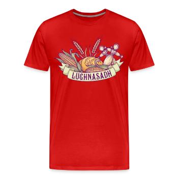 Premier festival de Lughnasa Lammas Lughnasadh - T-shirt bio Premium Homme - rouge - Devant - Damien (186cm)
