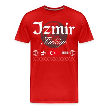 İzmir Türkei Streetwear Reise Souvenir - Männer Premium Bio T-Shirt - Rot - Vorne - Damien (186cm)