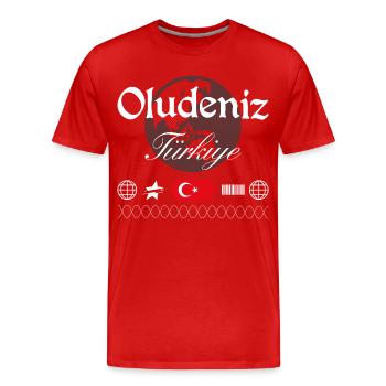 Ölüdeniz Türkei Streetwear Reise Geschenk - Männer Premium Bio T-Shirt - Rot - Vorne - Damien (186cm)
