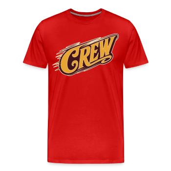 équipage - T-shirt bio Premium Homme - rouge - Devant - Damien (186cm)
