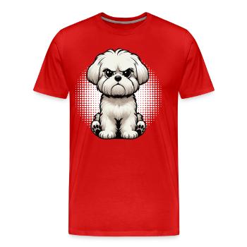 Malteser Maltese Owner Maltese Lovers - Men's Premium Organic T-Shirt - red - Front - Damien (186cm)