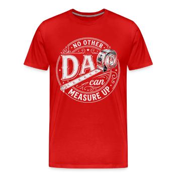 Aucun autre père ne peut rivaliser - T-shirt bio Premium Homme - rouge - Devant - Damien (186cm)