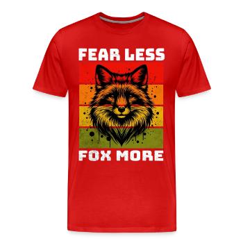 Renard Roux Renard Renard - T-shirt bio Premium Homme - rouge - Devant - Damien (186cm)