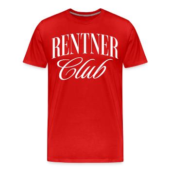 Club des retraités - T-shirt bio Premium Homme - rouge - Devant - Damien (186cm)